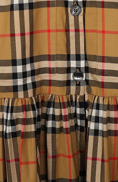 Хлопковое платье BURBERRY, арт. 8003099, фото 3