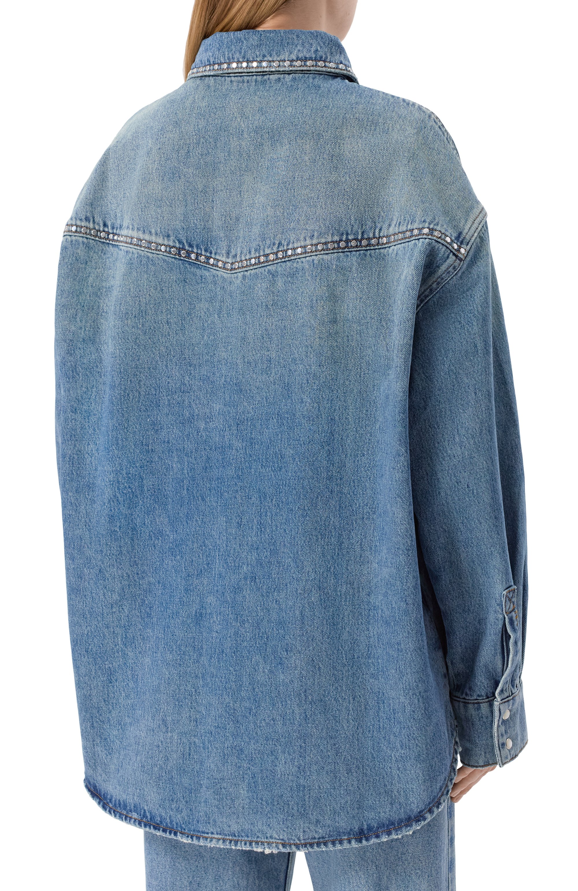 Джинсовая рубашка KSUBI, арт. WFA25SH003, фото 4