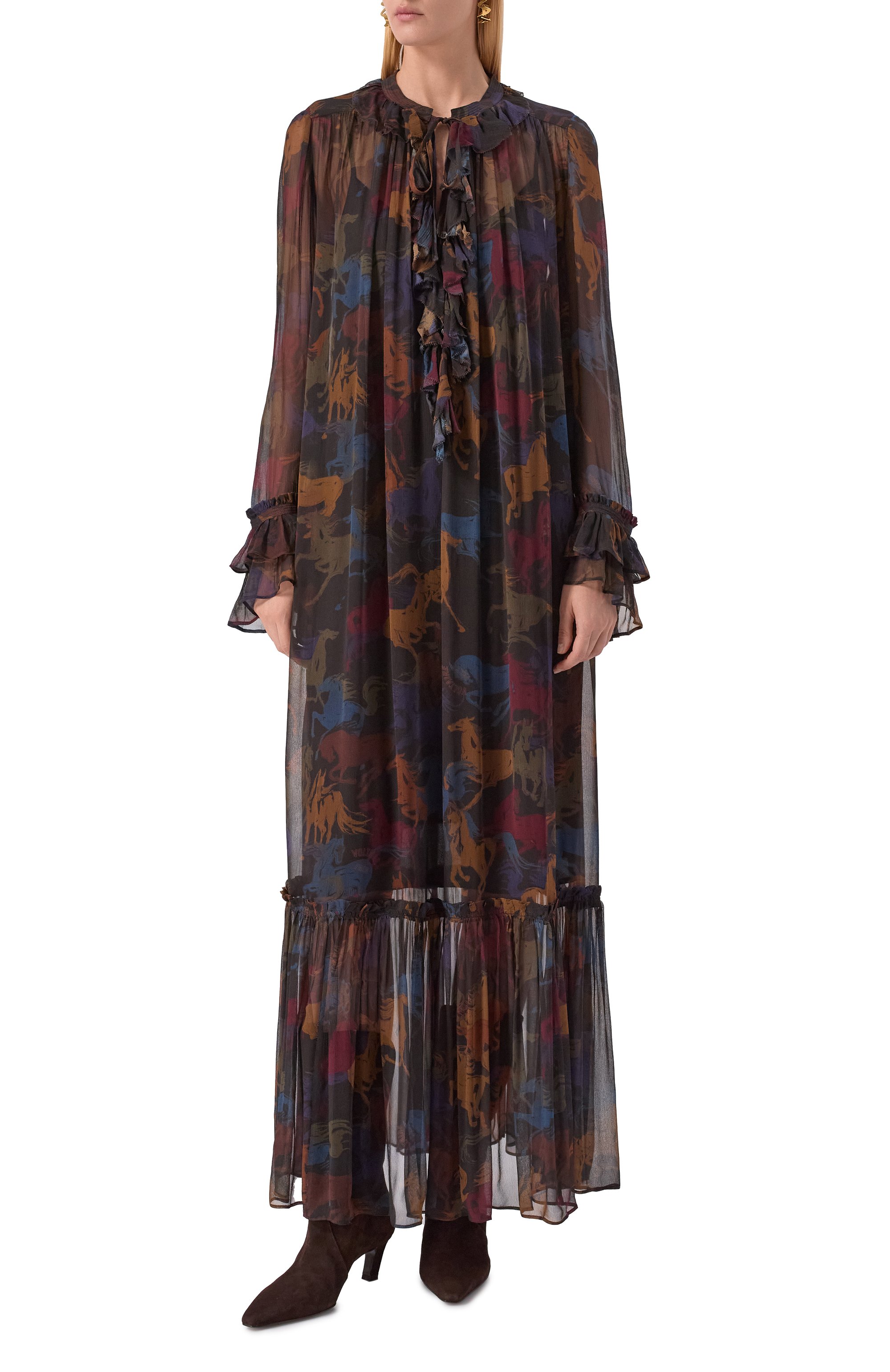 Платье из вискозы ZADIG AND VOLTAIRE, арт. WWDR02564, фото 2