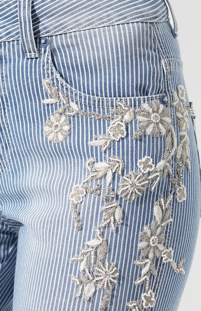 Джинсы в полоску ERMANNO ERMANNO SCERVINO синего цвета по цене 74800 руб., арт. 44 T JL07 JRI, фото 5 Джинсы в полоску ERMANNO ERMANNO SCERVINO, арт. 44 T JL07 JRI, фото 5