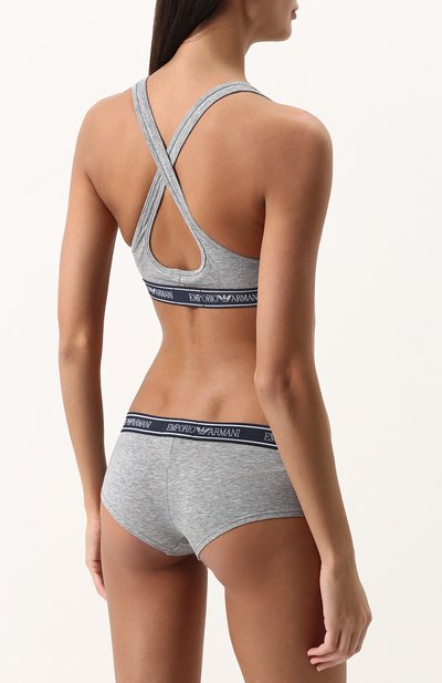 Хлопковые трусы с эластичным поясом EMPORIO ARMANI, арт. 163225/8P317, фото 3