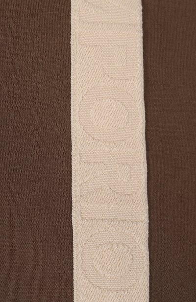 Хлопковая футболка EMPORIO ARMANI коричневого цвета по цене 10750 руб., арт. EB000235/AF14390, фото 3 Хлопковая футболка EMPORIO ARMANI, арт. EB000235/AF14390, фото 3