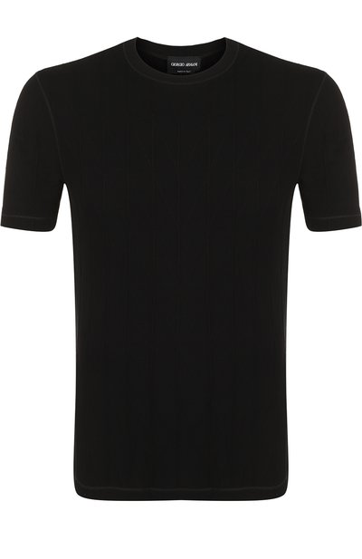 Однотонная футболка с круглым вырезом GIORGIO ARMANI, арт. 3ZSM71/SJTAZ, фото 1