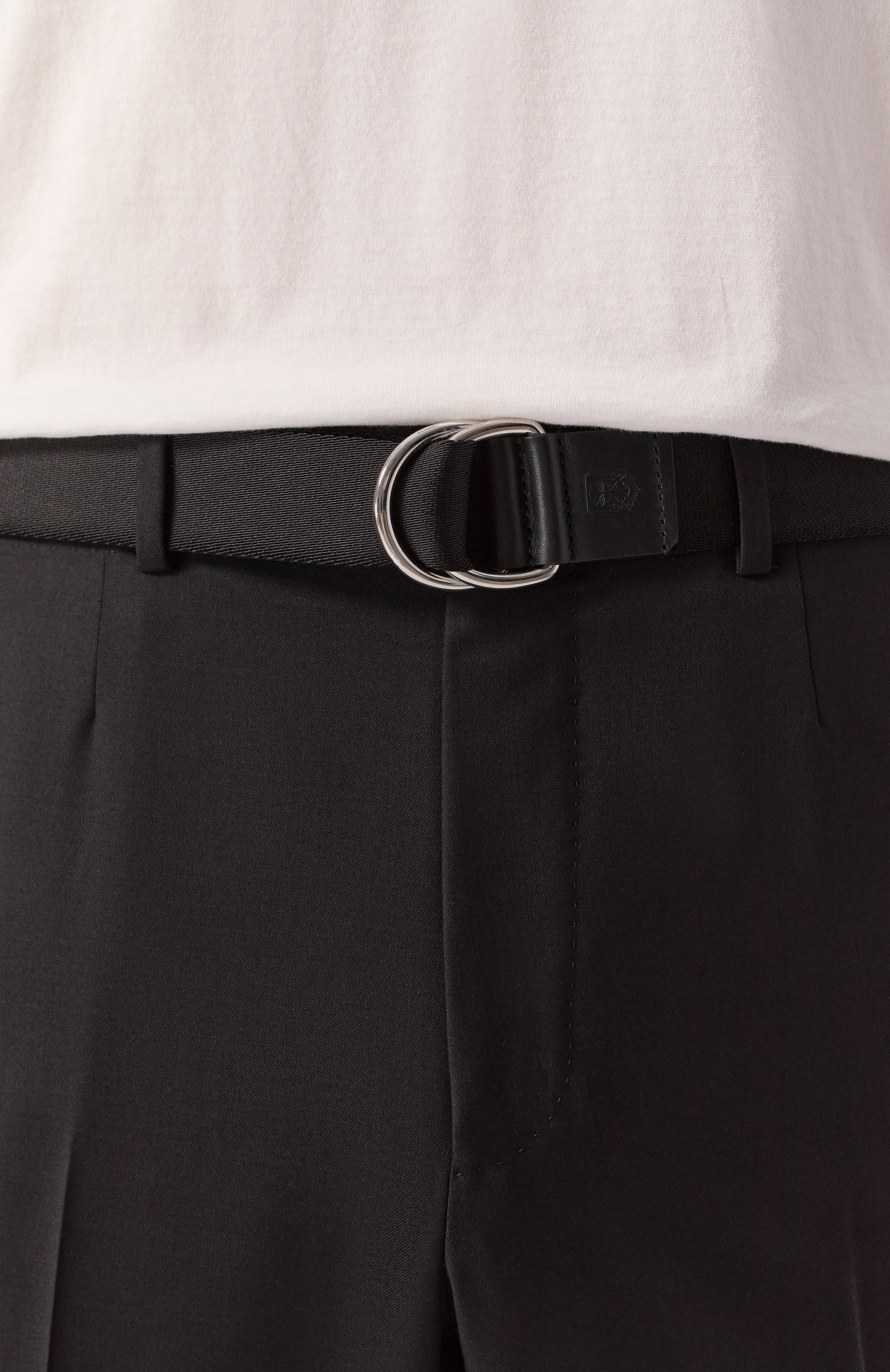 Текстильный ремень CORNELIANI черного цвета по цене 25500 руб., арт. 25V307-2520820, фото 2 Текстильный ремень CORNELIANI, арт. 25V307-2520820, фото 2