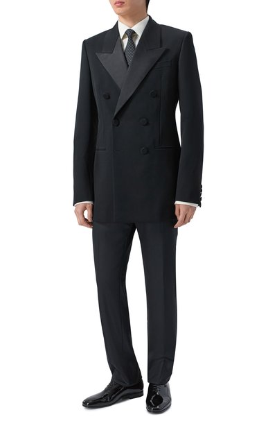 Мужской шерстяной смокинг SAINT LAURENT, арт. 797220/Y7E63