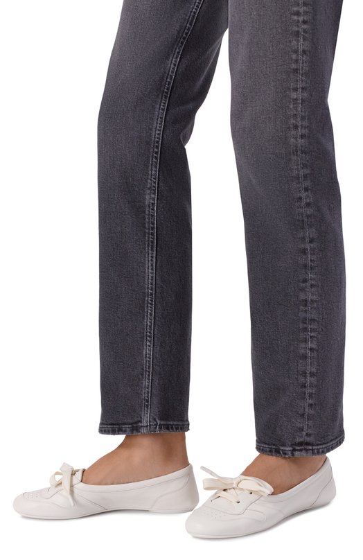 Кожаные балетки Vault Gianvito Rossi G25321.05G0M.NXFBIAN Белый  G25321.05G0M.NXFBIAN Фото 2