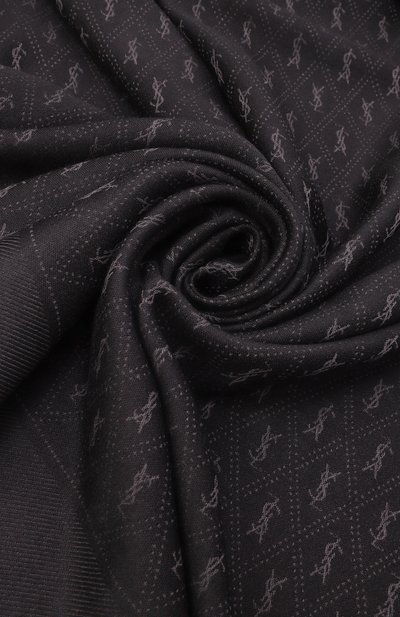 Шарф из шерсти и хлопка SAINT LAURENT, арт. 689147/3YI74, фото 3