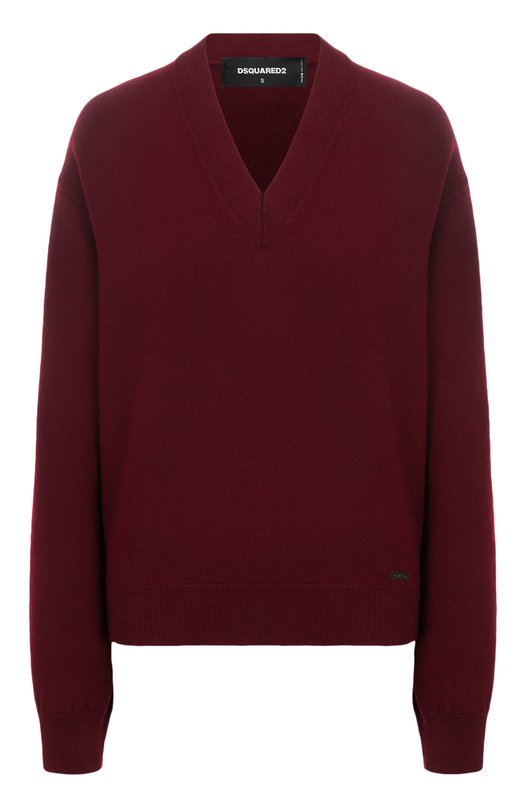 Шерстяной пуловер Dsquared2 S75HA1380/D13139 Бордовый S75HA1380/D13139