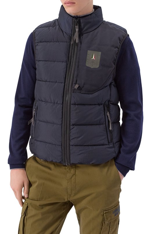 Утепленный жилет Aeronautica Militare AB3023UCT04214 Синий  AB3023UCT04214 Фото 3