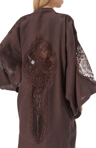 Кимоно изо льна и вискозы MAURIZIO, арт. W07010679, фото 5