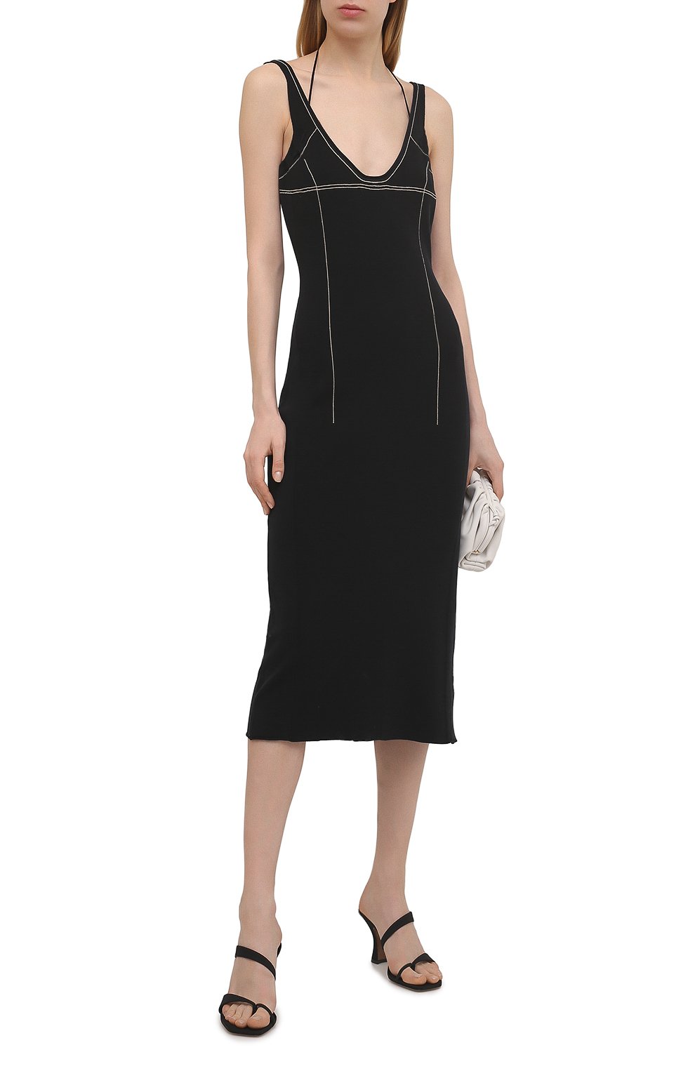 Платье JACQUEMUS черного цвета по цене 43650 руб., арт. 211KN36/203990, фото 2 Платье JACQUEMUS, арт. 211KN36/203990, фото 2