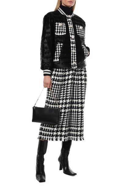 Кюлоты DOLCE & GABBANA черно-белого цвета по цене 120500 руб., арт. FTCAXT/FMMGX, фото 2 Кюлоты DOLCE & GABBANA, арт. FTCAXT/FMMGX, фото 2