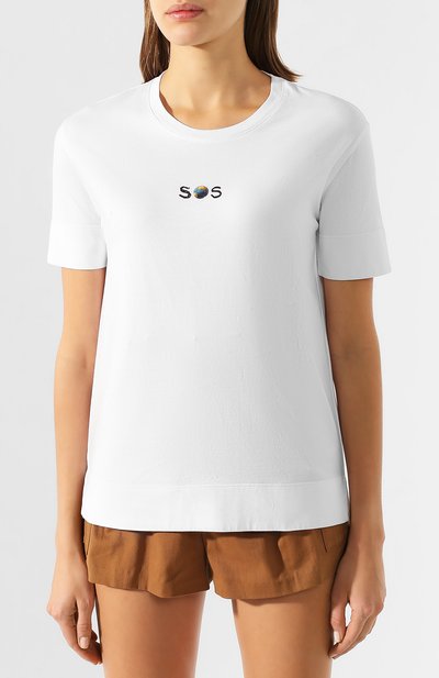Хлопковая футболка STELLA MCCARTNEY, арт. 600419/SNW51, фото 3