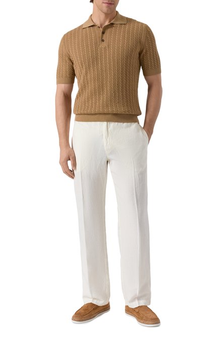 Мужская поло изо льна и хлопка SLOWEAR, арт. 810212/Z1355