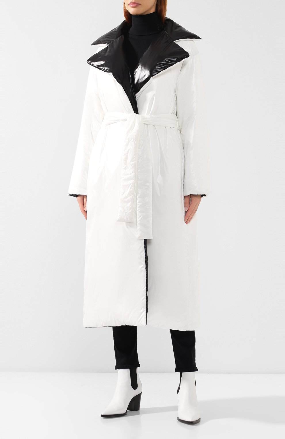 Двустороннее пальто GIVENCHY черно-белого цвета по цене 185500 руб., арт. BW005W101L, фото 6 Двустороннее пальто GIVENCHY, арт. BW005W101L, фото 6