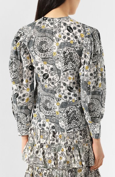 Хлопковая рубашка ISABEL MARANT ETOILE, арт. HT1692-20P076E/UNATIL, фото 4