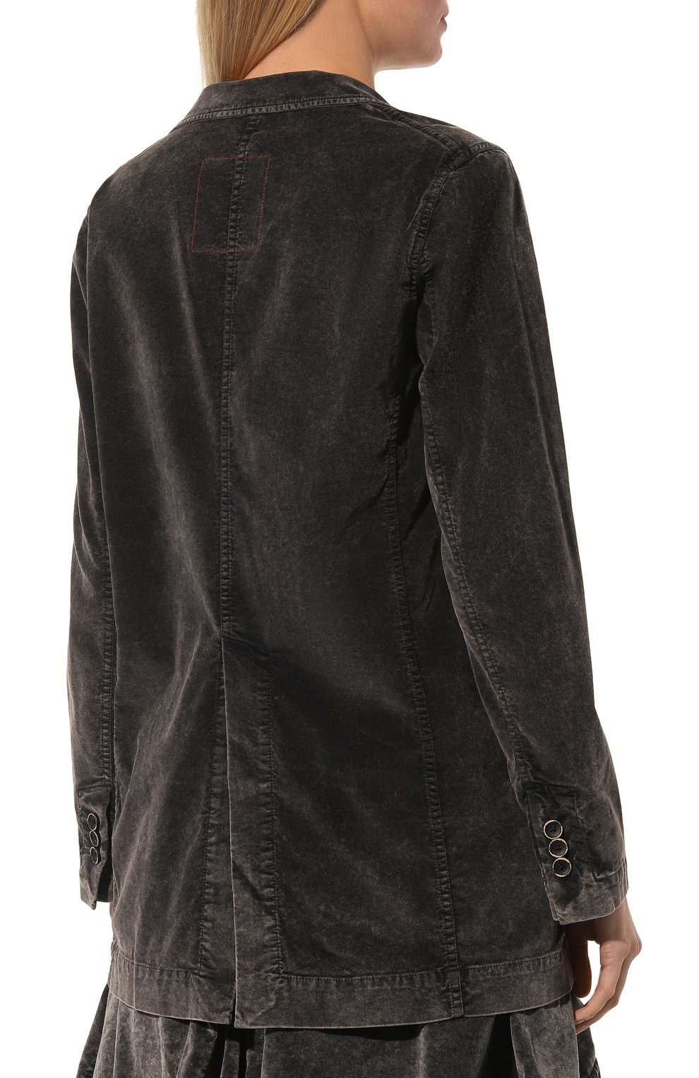 Бархатный жакет UMA WANG темно-серого цвета по цене 103500 руб., арт. UP6020, фото 4 Бархатный жакет UMA WANG, арт. UP6020, фото 4