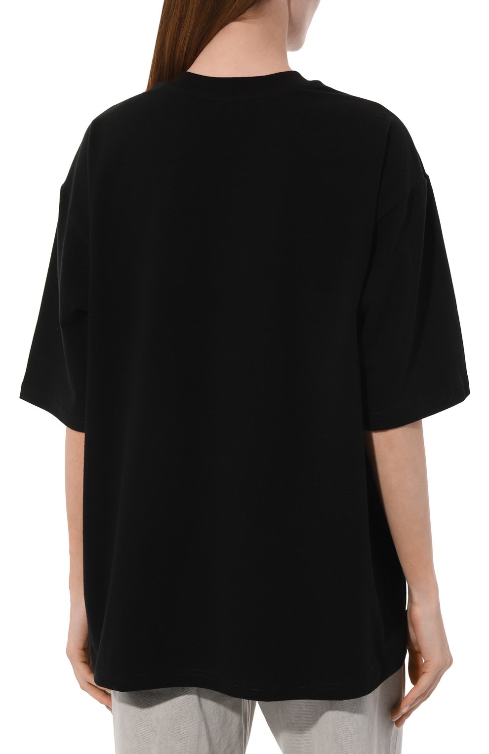 Хлопковая футболка CHAPURIN черного цвета по цене 15750 руб., арт. TSH/18900/SS23, фото 4 Хлопковая футболка CHAPURIN, арт. TSH/18900/SS23, фото 4