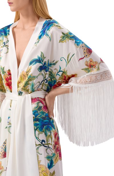 Халат из шелка и вискозы MARJOLAINE, арт. 4BEV2201, фото 4