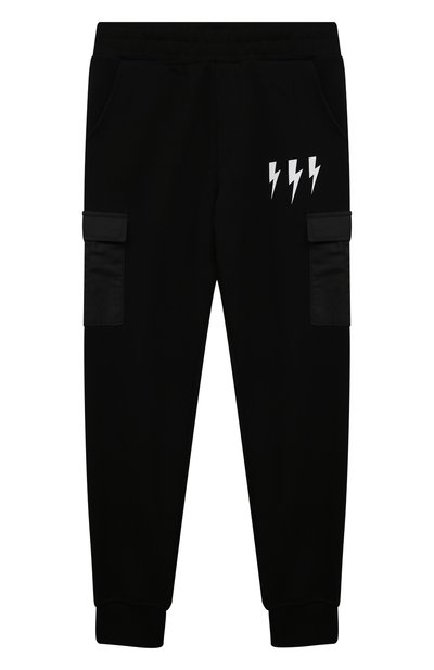 Хлопковые джоггеры NEIL BARRETT KIDS, арт. 032295, фото 1