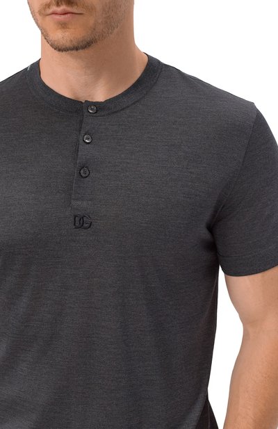 Шелковая футболка-хенли DOLCE & GABBANA, арт. G8QK3Z/G7PG0, фото 5