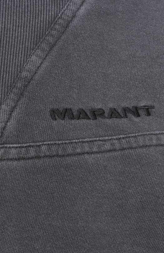 Хлопковый свитшот Isabel Marant Etoile SW0150FA/C1G03E Серый  SW0150FA/C1G03E Фото 6