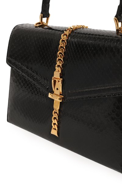 Сумка sylvie 1969 small из кожи питона GUCCI, арт. 602781 LJM0G, фото 3