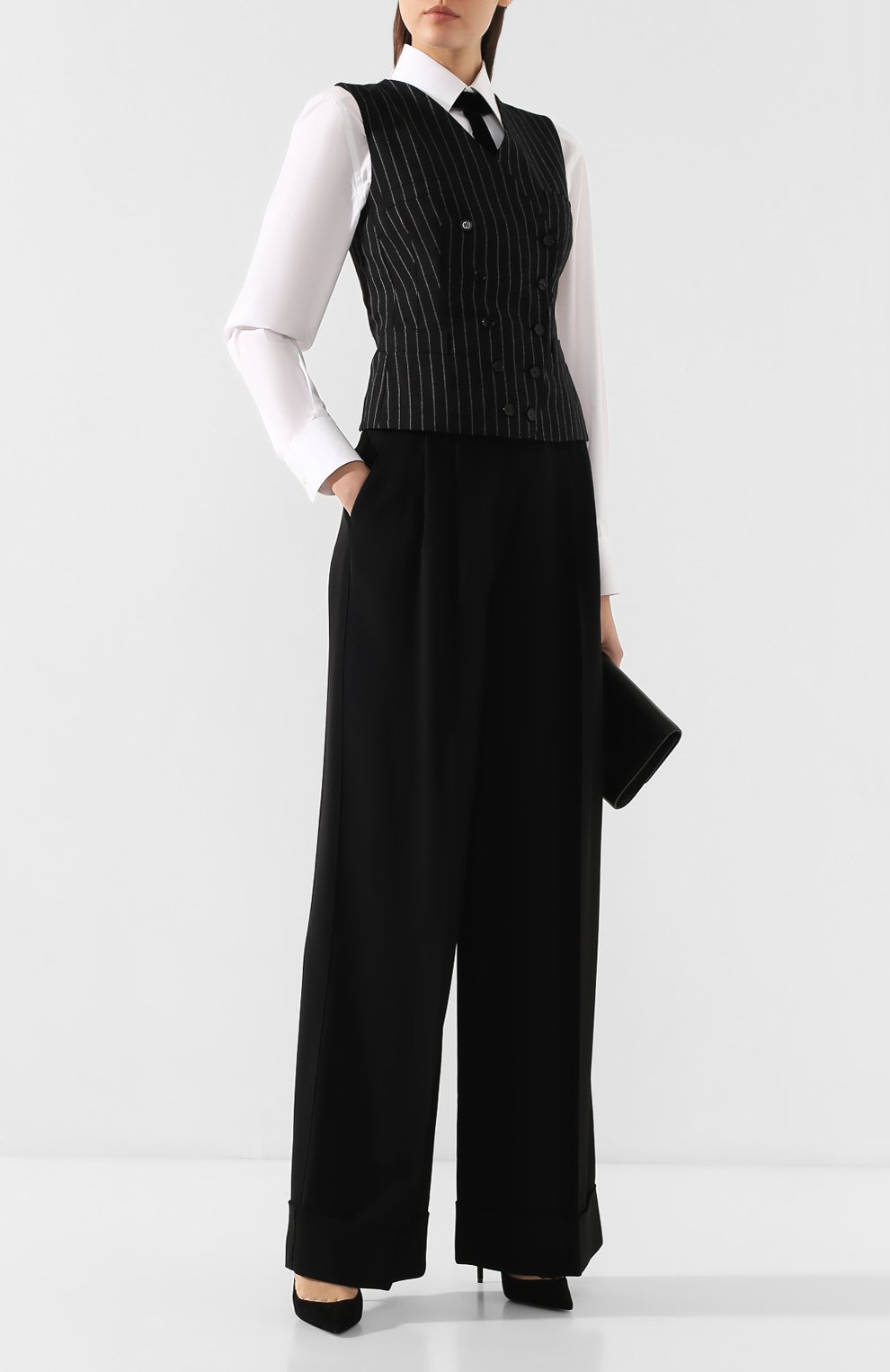 Жилет из смеси шерсти и шелка DOLCE & GABBANA, арт. F79T0T/FR2XI, фото 2