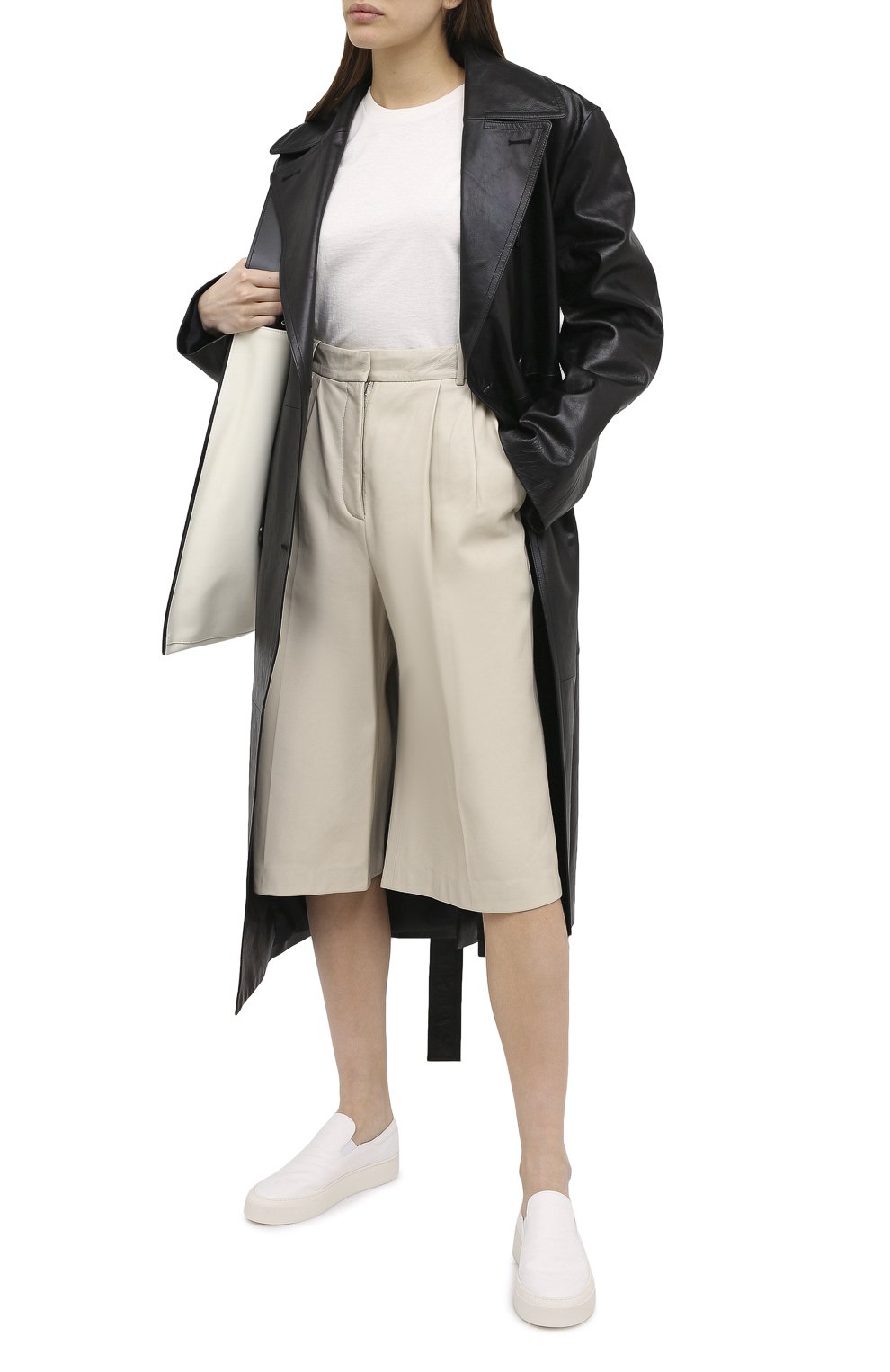 Текстильные слипоны THE ROW, арт. F1179-V20, фото 2