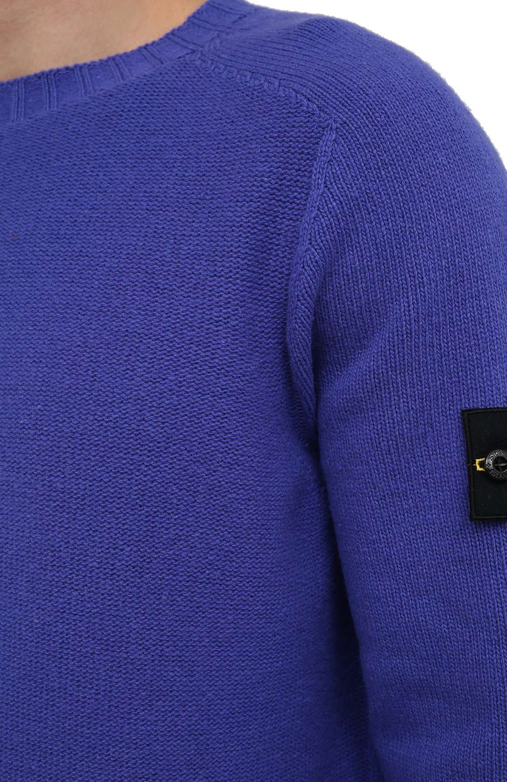 Шерстяной свитер STONE ISLAND синего цвета по цене 24350 руб., арт. 7515505A3, фото 5 Шерстяной свитер STONE ISLAND, арт. 7515505A3, фото 5
