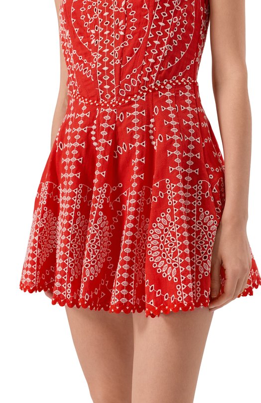 Платье из хлопка и льна Charo Ruiz Ibiza 254601 Красный  254601 Фото 4