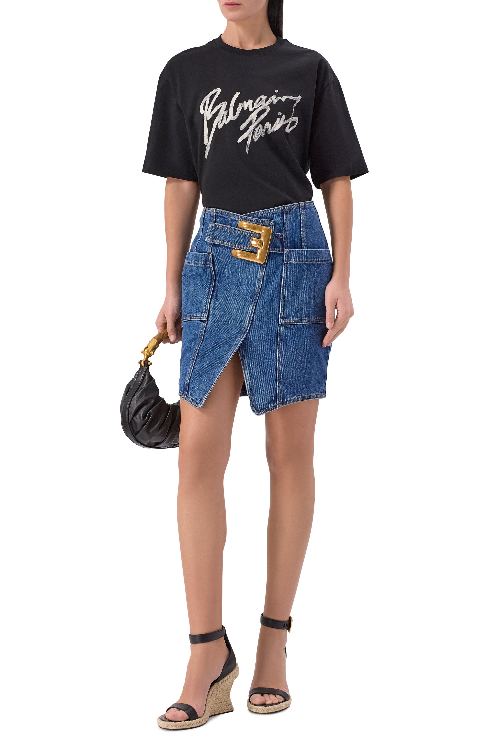 Кожаные босоножки anthem 95 BALMAIN, арт. GN4UH225/LNAP, фото 3