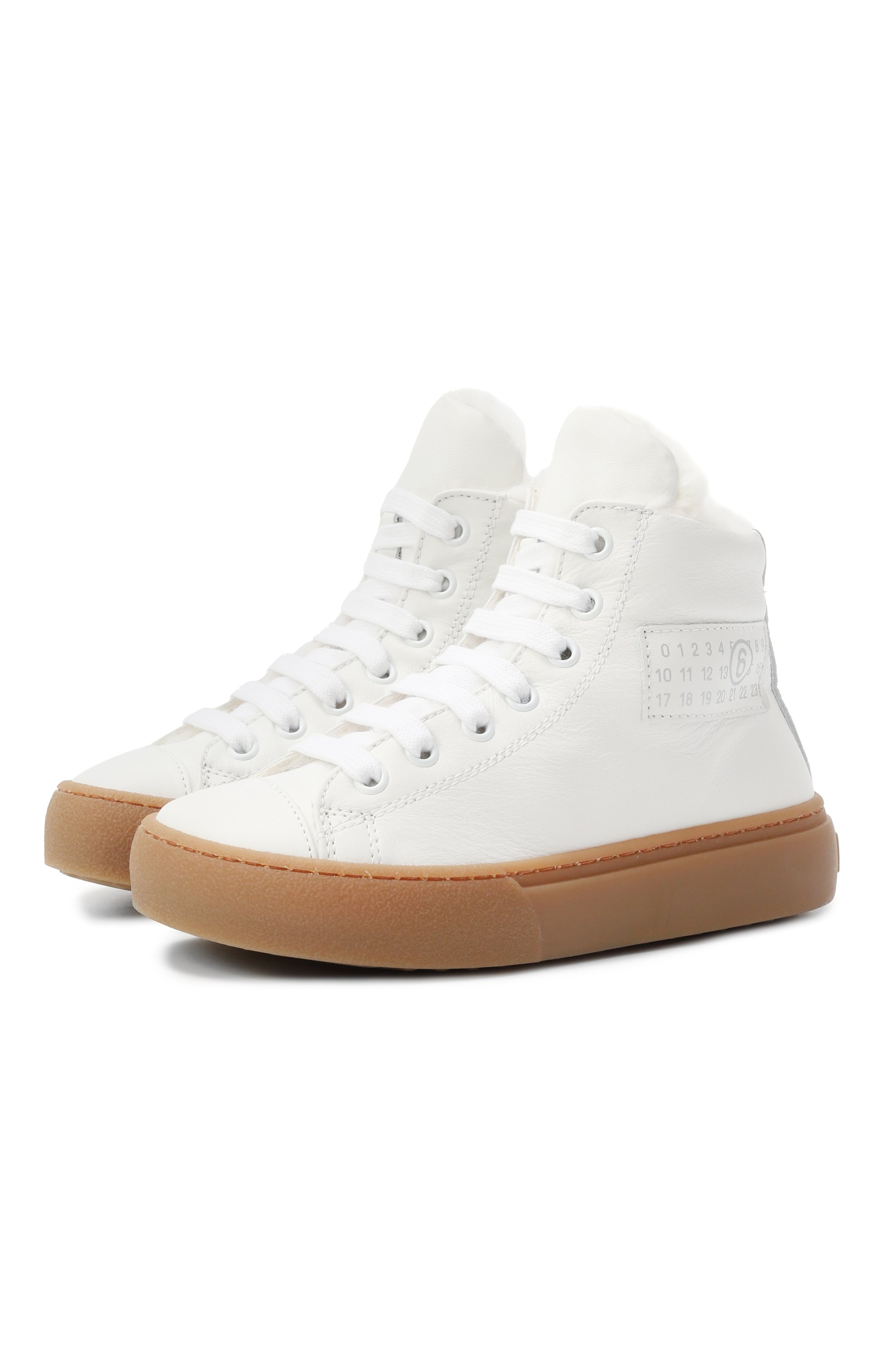 Кожаные кеды MM6, арт. 81004/VAR4/28-35, фото 1