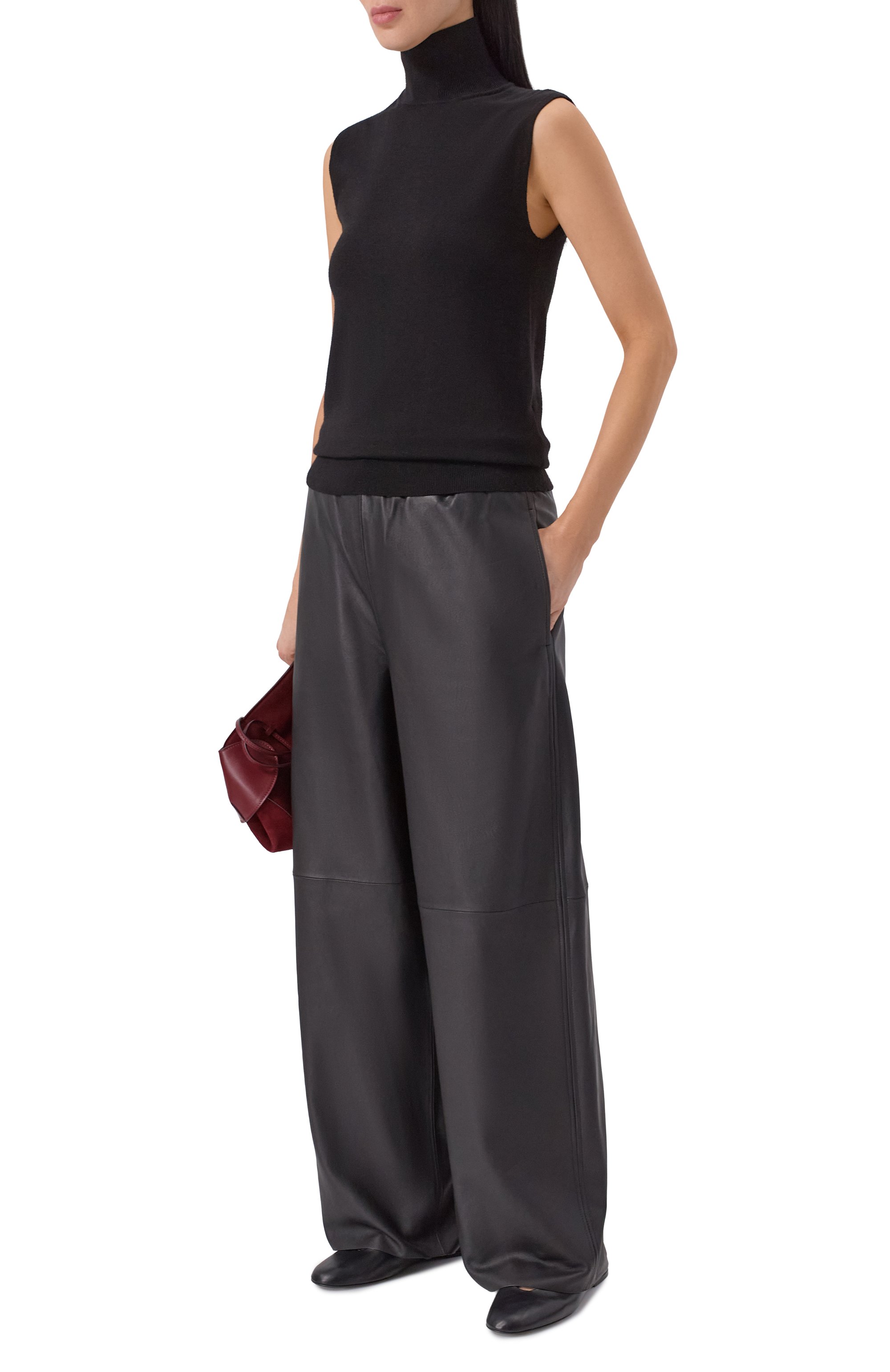 Кожаные брюки 12 STOREEZ, арт. 137756, фото 2