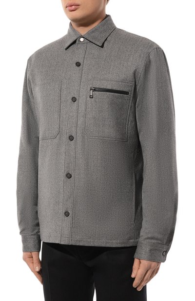 Шерстяная куртка-рубашка ZEGNA, арт. UCV01A6/S0TM2, фото 3