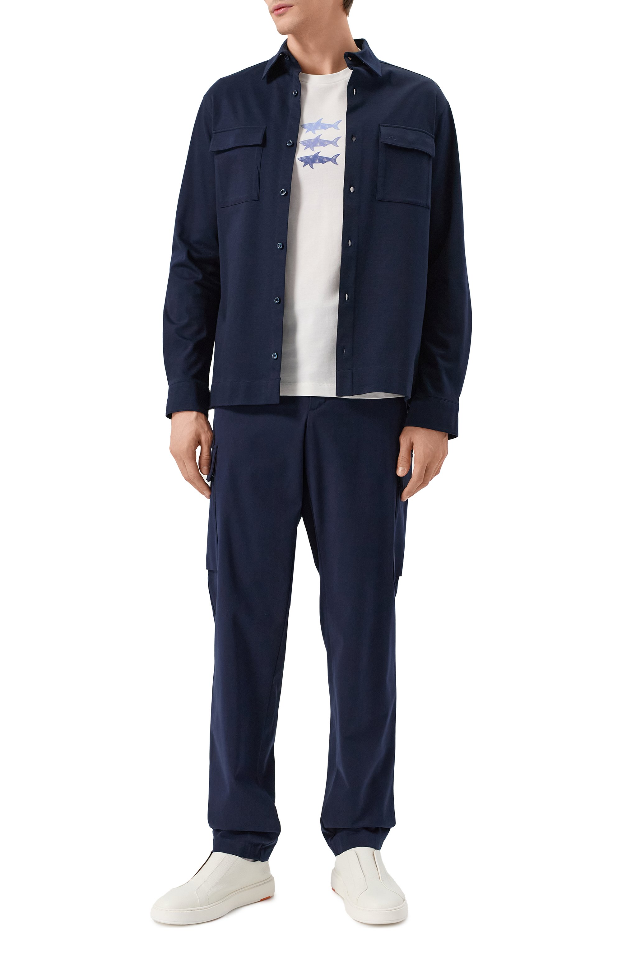 Хлопковая футболка PAUL&SHARK, арт. 25411005, фото 2