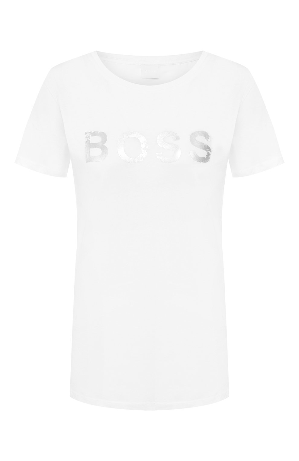 Хлопковая футболка BOSS белого цвета по цене 4400 руб., арт. 50411312, фото 1 Хлопковая футболка BOSS, арт. 50411312, фото 1