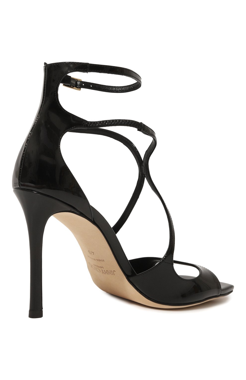 Кожаные босоножки azia 95 JIMMY CHOO, арт. AZIA 95/PAT, фото 5