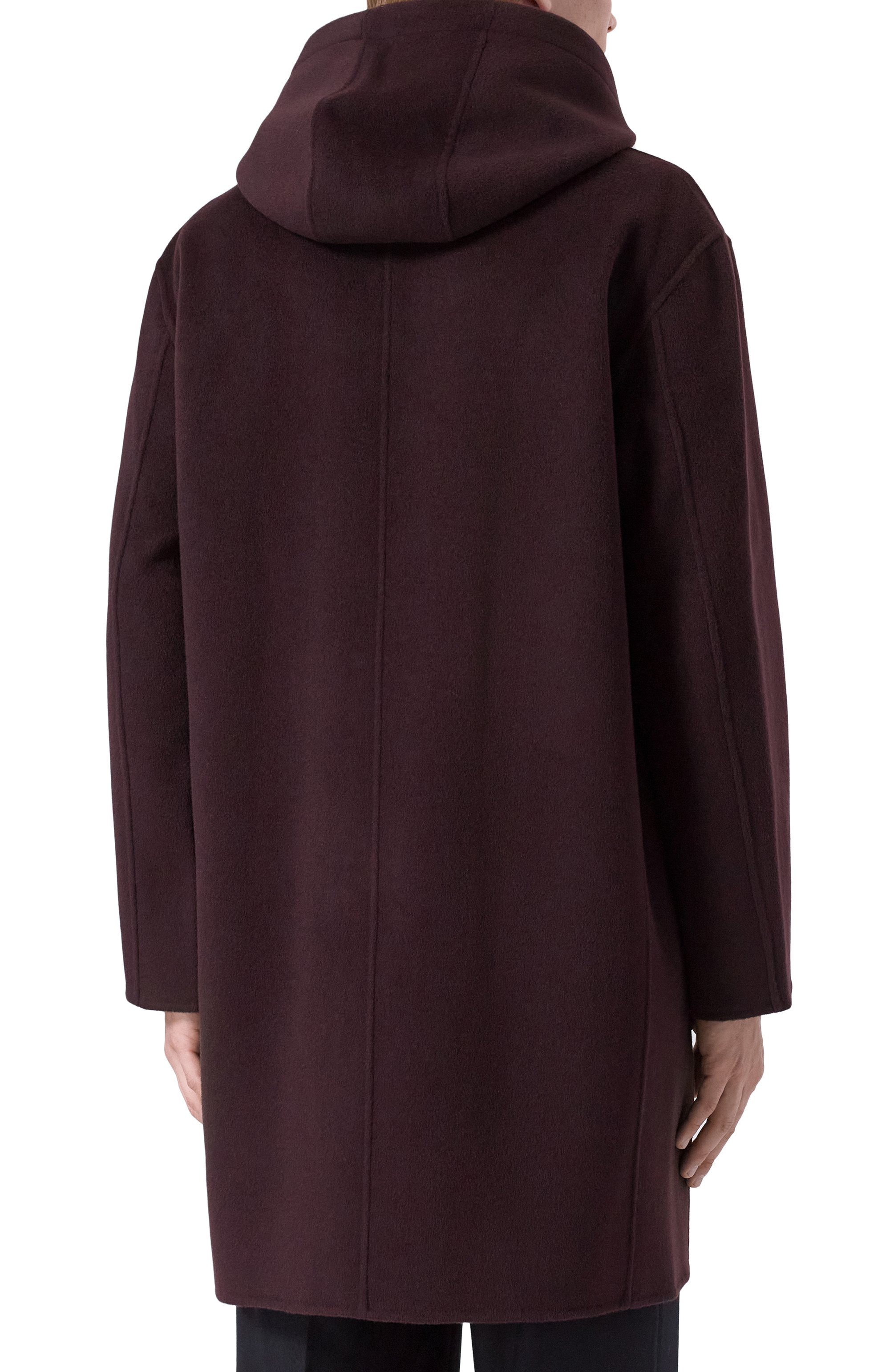 Пальто из шерсти и кашемира 12 STOREEZ бордового цвета по цене 65000 руб., арт. 134078, фото 4 Пальто из шерсти и кашемира 12 STOREEZ, арт. 134078, фото 4