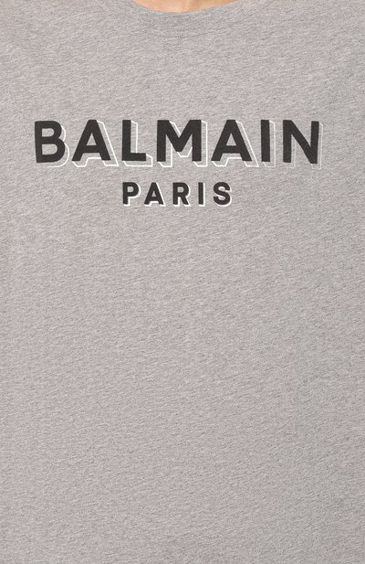 Хлопковая футболка BALMAIN, арт. CH1EG010/BB99, фото 5