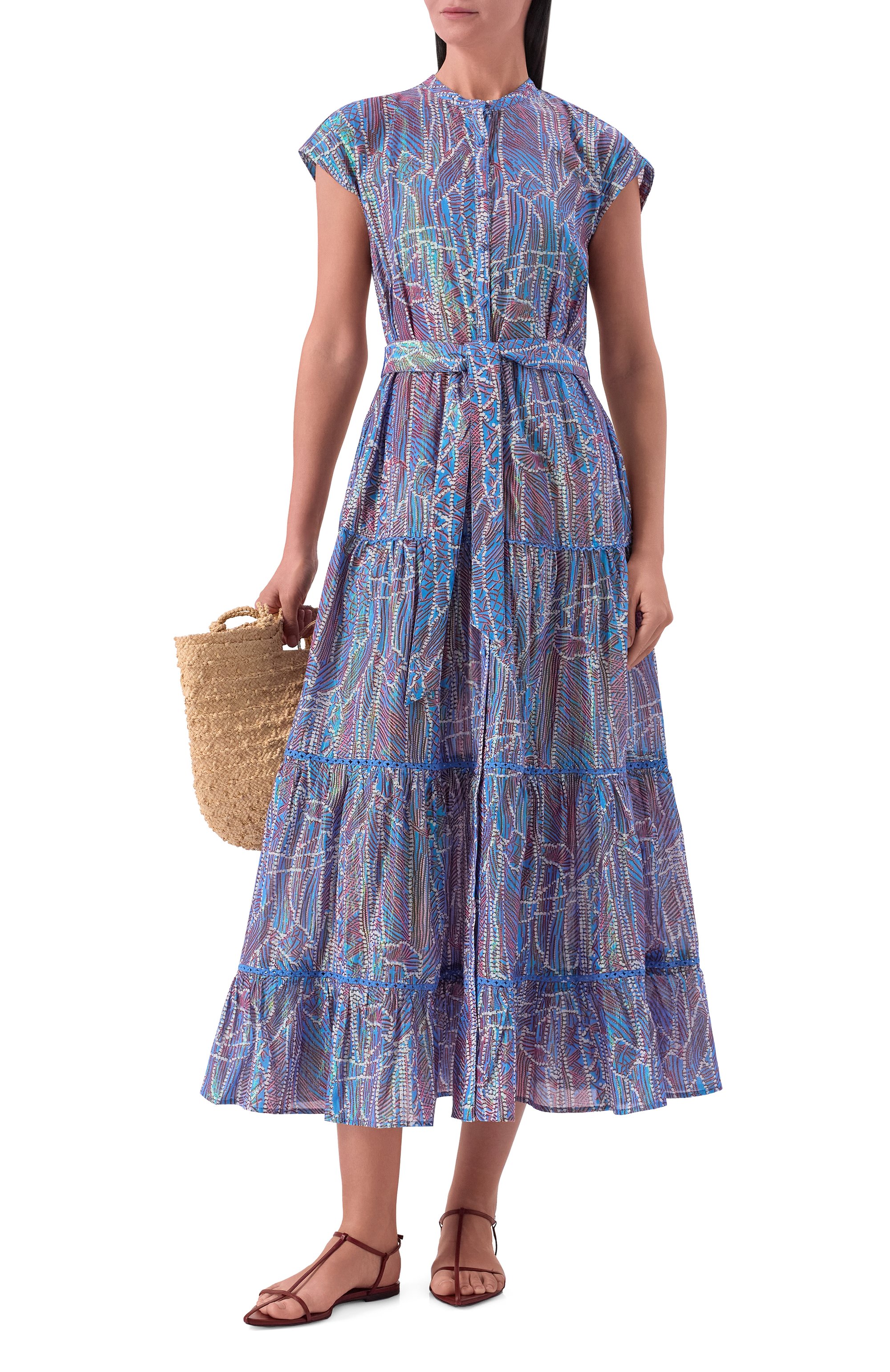 Хлопковое платье POUPETTE ST BARTH, арт. WK2R26LCXAKB, фото 2