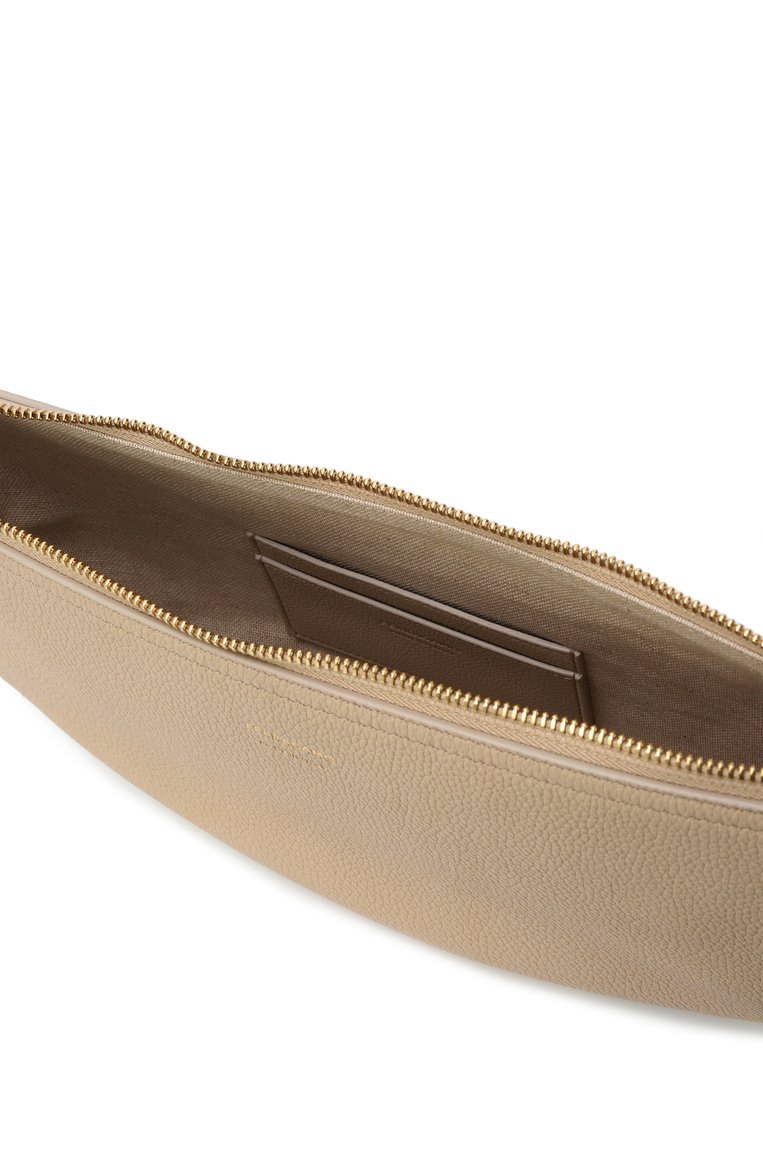 Женская сумка FERRAGAMO бежевого цвета, арт. 219873/781655 | Фото 5 (Размер: medium; Материал: Натуральная кожа)
