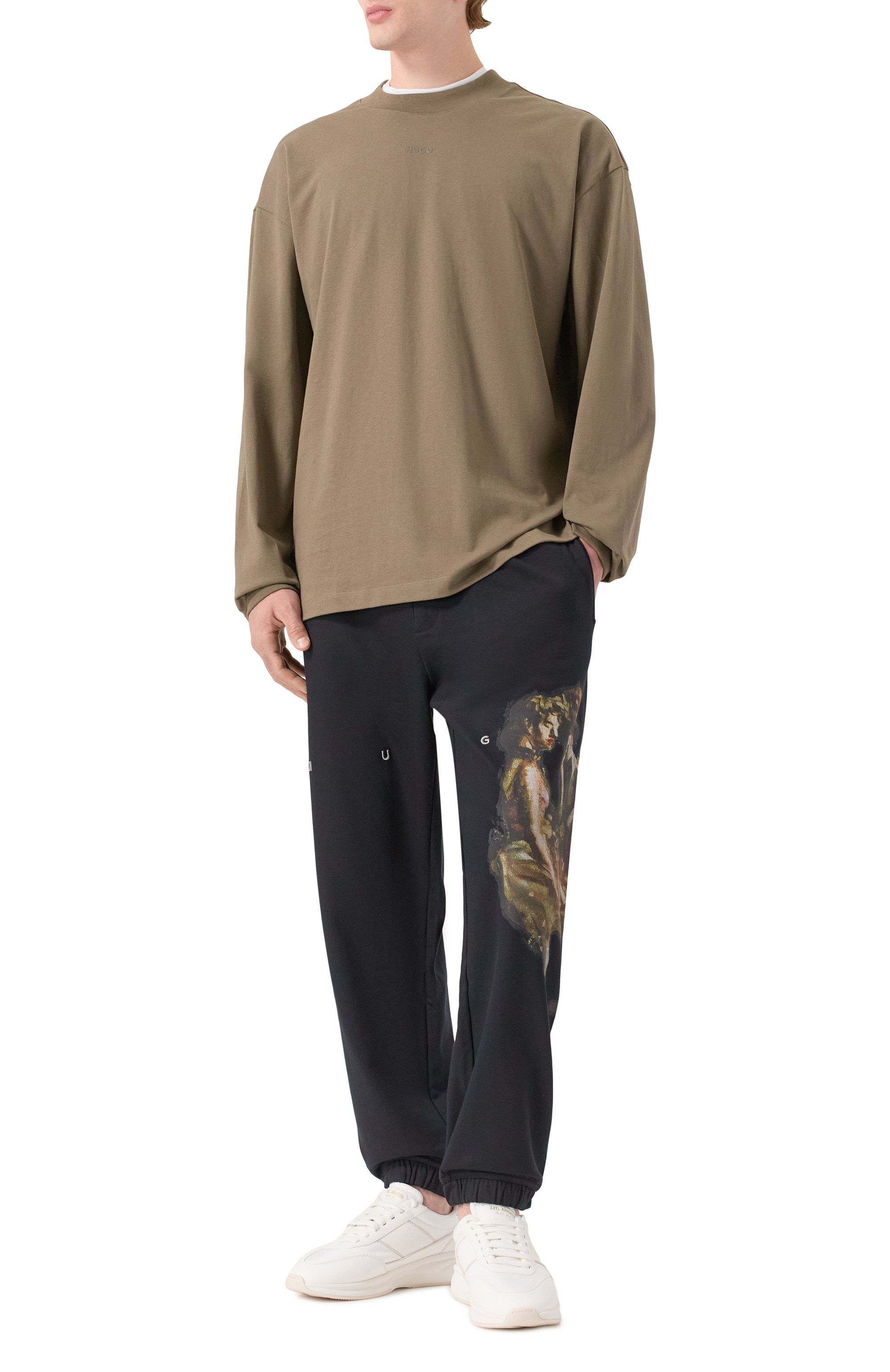 Хлопковые джоггеры HUGO, арт. 50546000, фото 2