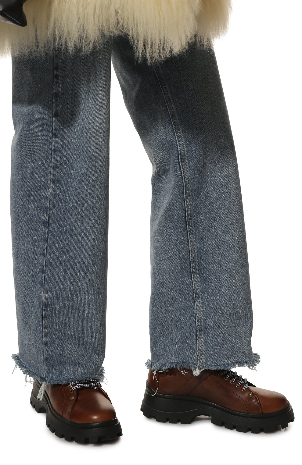 Кожаные ботинки MIU MIU, арт. 5T692C-3L1P-F0046-030, фото 3