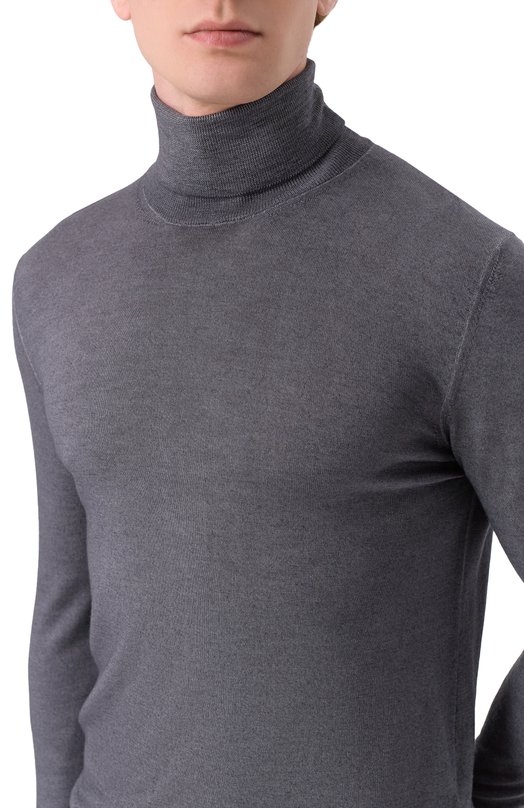 Шерстяная водолазка Andrea Campagna M5625-6301 Серый  M5625-6301 Фото 5