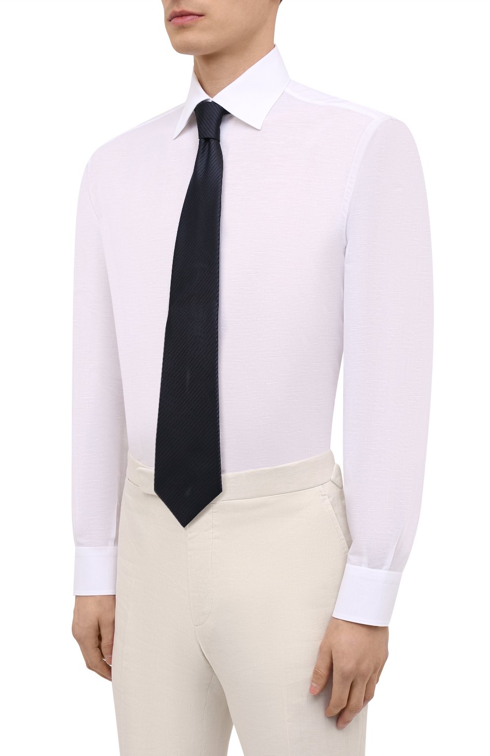 Сорочка из хлопка и льна BRIONI, арт. RCA20L/P708Y, фото 4