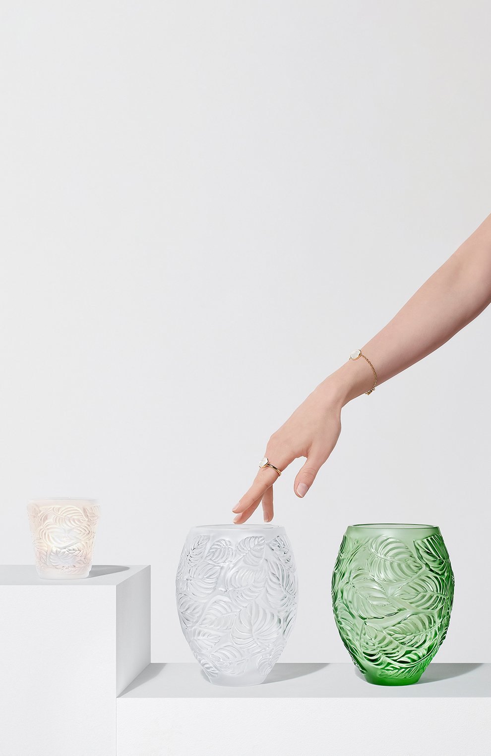 Подсвечник feuilles LALIQUE, арт. 10746300, фото 2