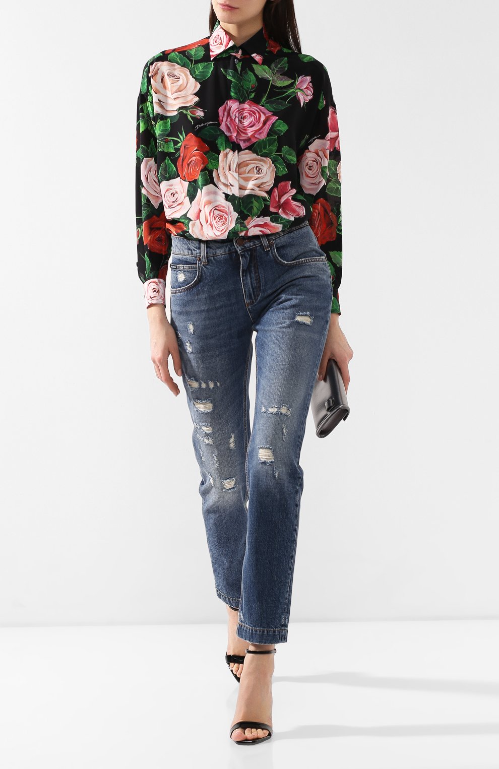 Шелковая рубашка DOLCE & GABBANA, арт. F5K06T/HS103, фото 2
