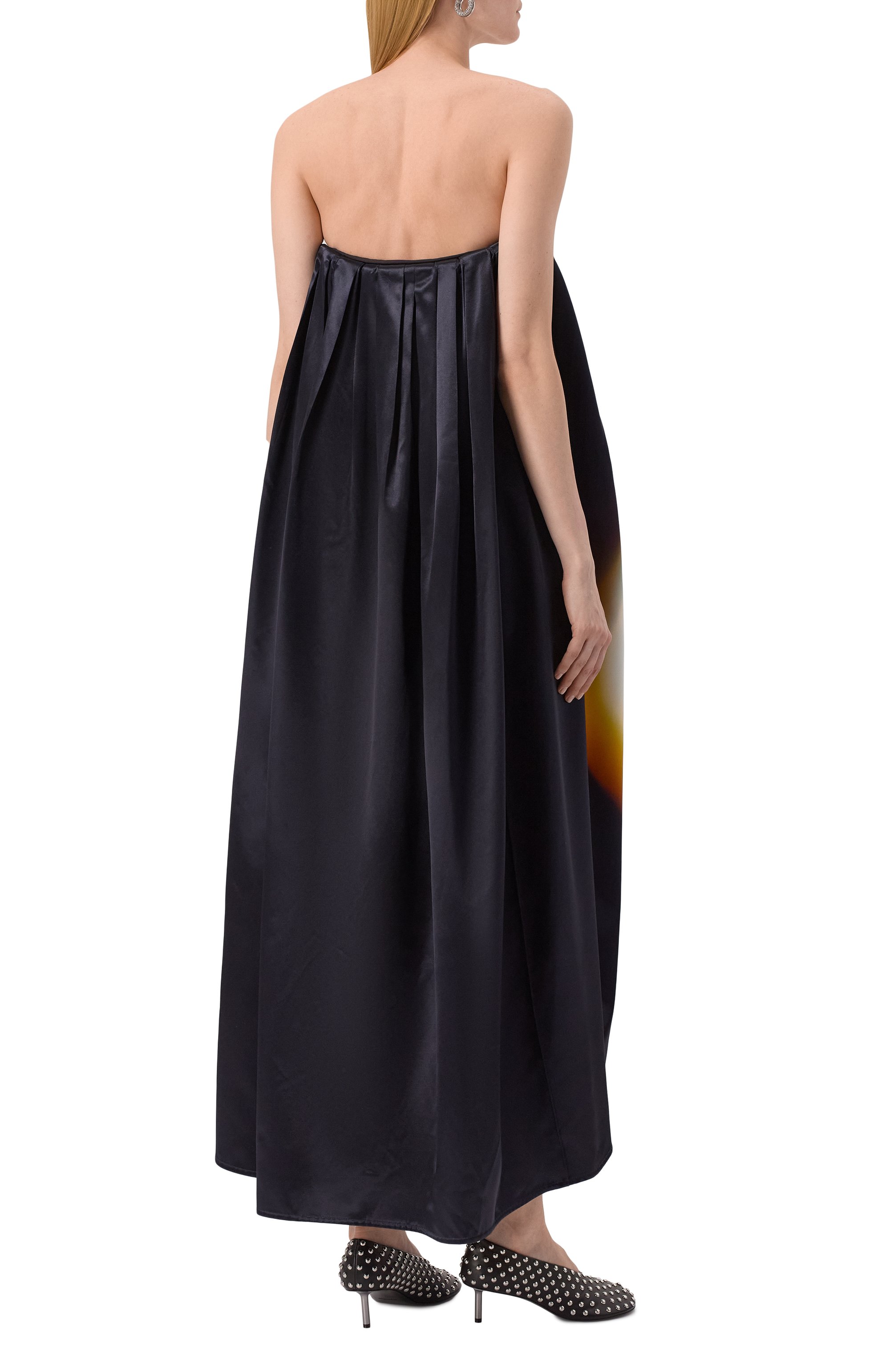 Атласное платье JIL SANDER разноцветного цвета по цене 439000 руб., арт. J01CT0238-J65291, фото 4 Атласное платье JIL SANDER, арт. J01CT0238-J65291, фото 4