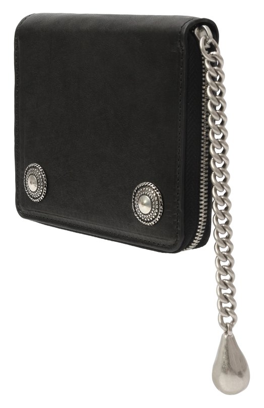 Кожаный кошелек Ann Demeulemeester B0013463/LT137 Чёрный  B0013463/LT137 Фото 2